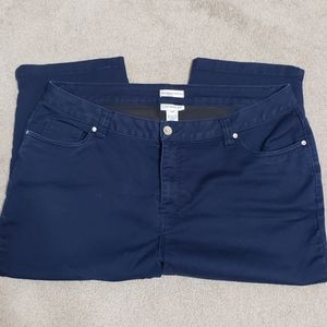 Blue stretch capris  22W